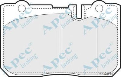 APEC BRAKING pad1049 -  Комплект тормозных колодок, дисковый тормоз